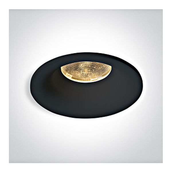 10112C/B/W BLACK COB 12W WW 700mA IP65 DARK LIGHT image 1