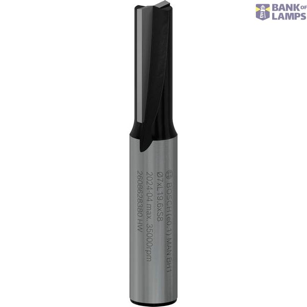 Straight bit, 8 mm, D1 7 mm, L 19.6 mm, G 51 mm image 1