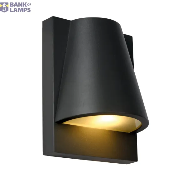 Lucide LIAM - Wall light Outdoor - 1xGU10 - IP44 - Anthracite image 1