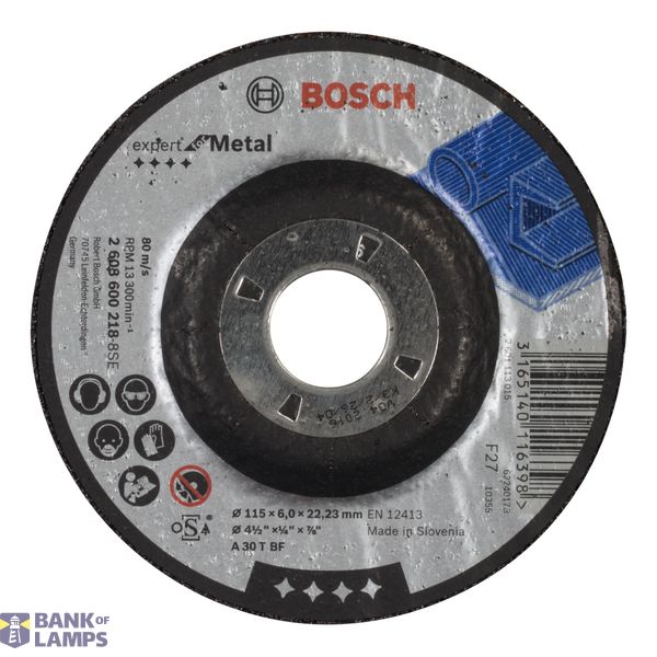 Expert for Metal grinding disc with depressed centre A 30 T BF, 115 mm, 6,0 mm image 1