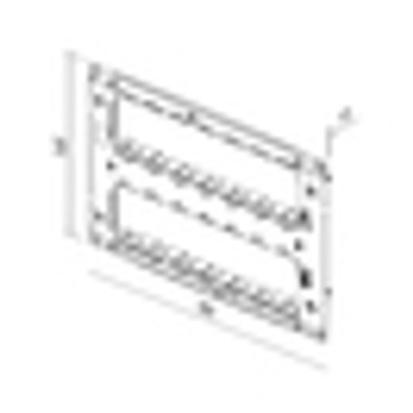 Mounting frame without claws, 2x7M image 4