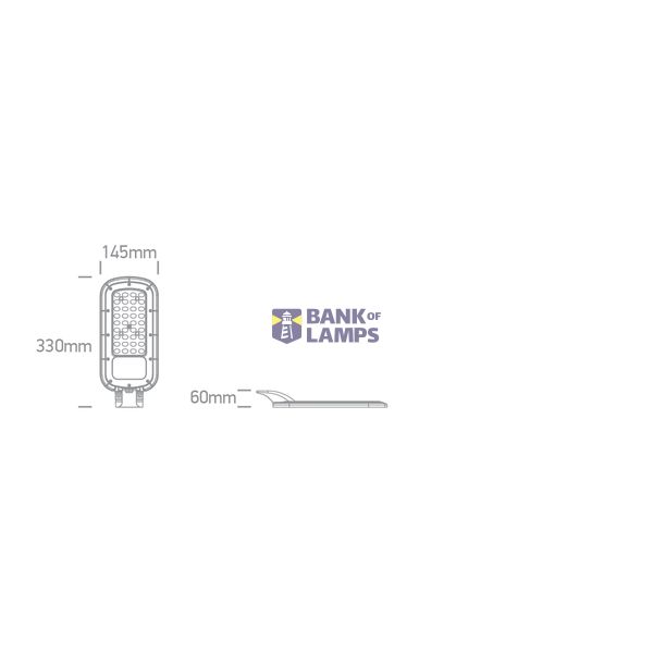 ANTHRACITE STREET LIGHT 50W CCTV IP65 230V image 2