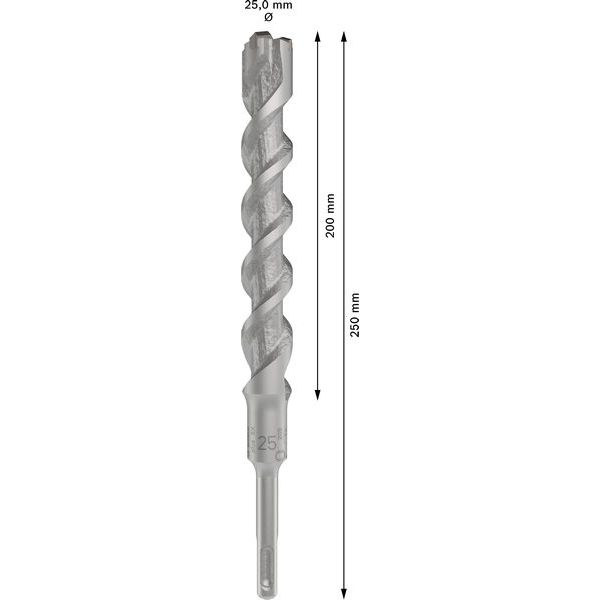 Hammer drill bit SDS-plus-5X 25 x 200 x 250 mm image 2