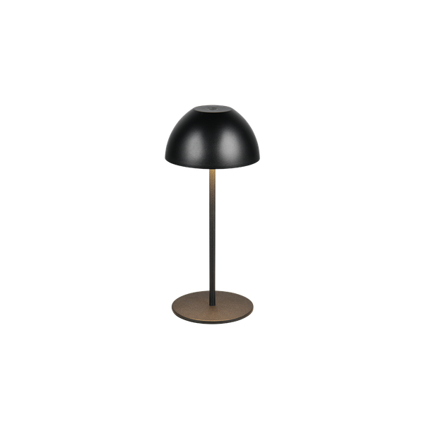 Ortiz LED table lamp matt black rechargeable image 1