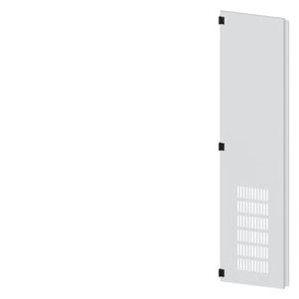 SIVACON, door half, left, with ventilation openings, IP20, H: 2000 mm, W: 450 mm, RAL image 1