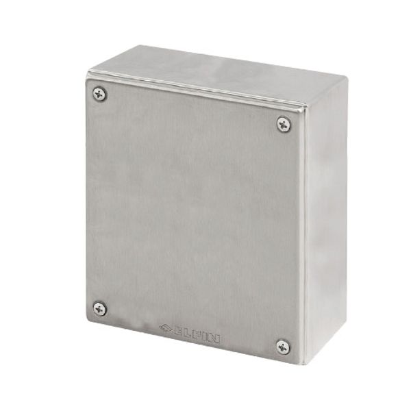 Stainless steel push-button enclosure 180x200x100, undrilled, without cable entry image 1