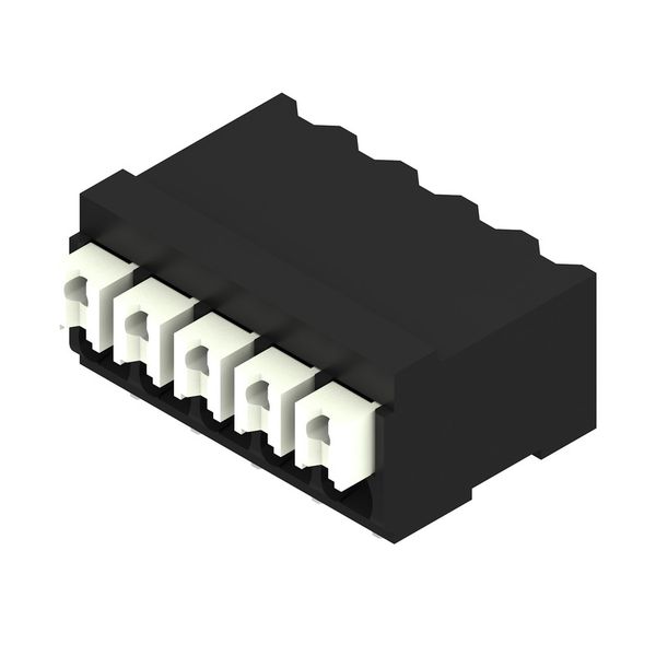 Printed circuit board terminals, 3.50 mm, Number of poles: 5, 90°, black, PUSH IN with actuator, Clamping range, max. : 1.5 mm², Tape image 2