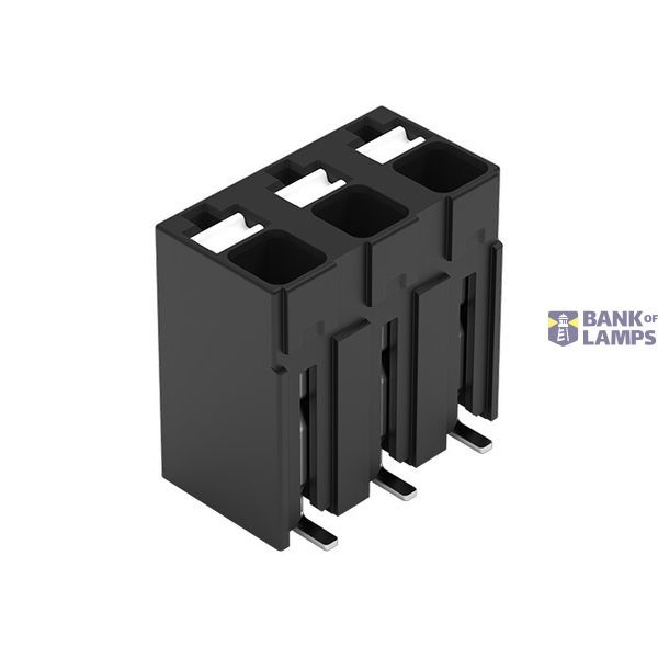 SMD PCB terminal block push-button 1.5 mm² black image 1