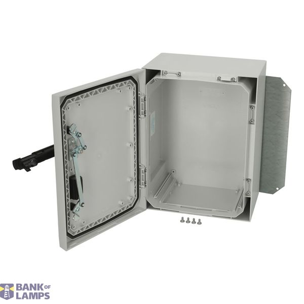 Polycarbonate enclosure, 400x300x210mm, fitted with Mounting plate image 7