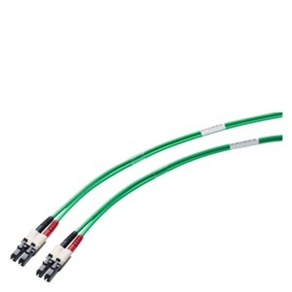 Fiber optic single-mode cord LC/LC, 9/125, 2x 2 LC duplex plugs, 1 m image 1