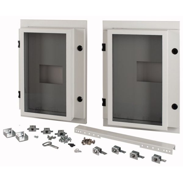 XTMP2N4FCC-XMV-H550W1000 Front cover for 2x NZM4-XMV, fixed, HxW=550x1000mm, IP55, grey image 2
