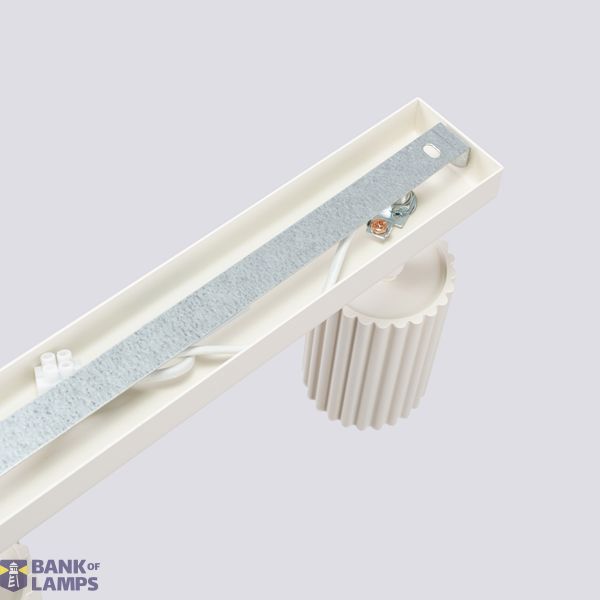 CEILING STRIP WITH ELEGANT BEIGE SPOTLIGHTS 4XGU10 CARBON SERIES image 11