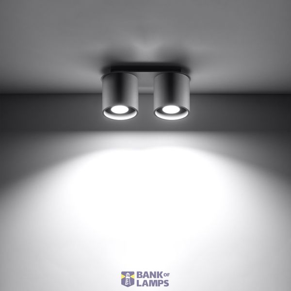 SPOT ORBIS 2 GREY GU10 2X40W IP20 image 5