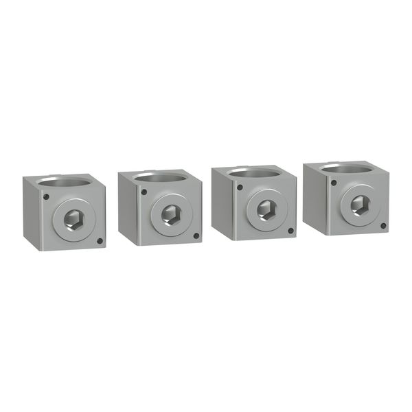 aluminum cable connectors, TransferPacT, for 1 cable 35 to 300 mm2, frame 630 A, 4P, set of 4 image 1