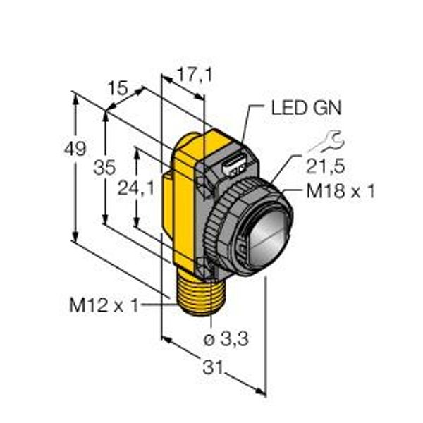 Photoelectric Sensor Laser Emitter   QS186LE214Q8 image 2
