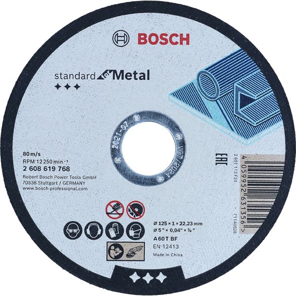 Standard for Metal straight cutting 115x1x22.23mm image 2