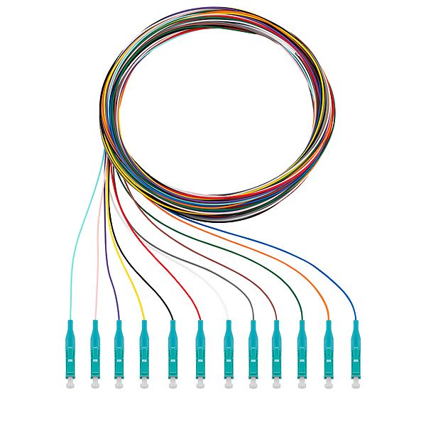 Pigtails, 12xLC, OM3, 2m  image 1