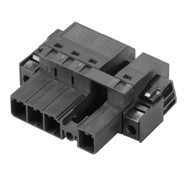 PCB plug-in connector, male plug, 7.62 mm, Number of poles: 4, 180°, PUSH IN without actuator, Tension-clamp connection, Clamping range, max. : 10 mm², Box image 1