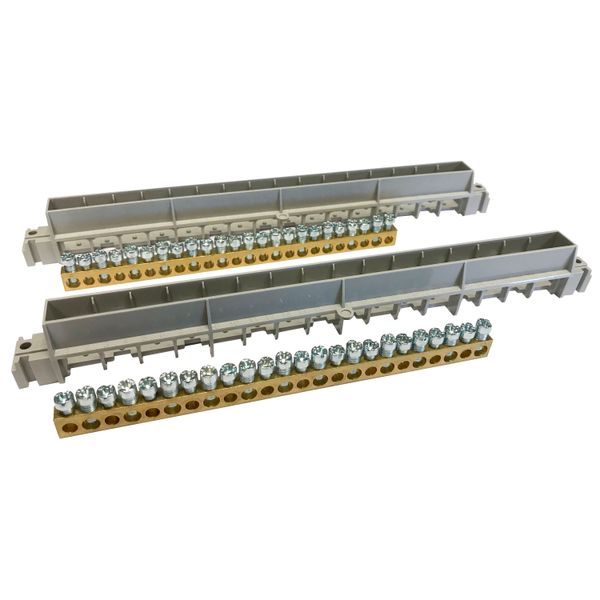 PRACTIBOX S 24 HOLES EARTH AND NEUTRAL TERMINAL BLOCKS FOR  12M FLUSH MOUNTING C image 1