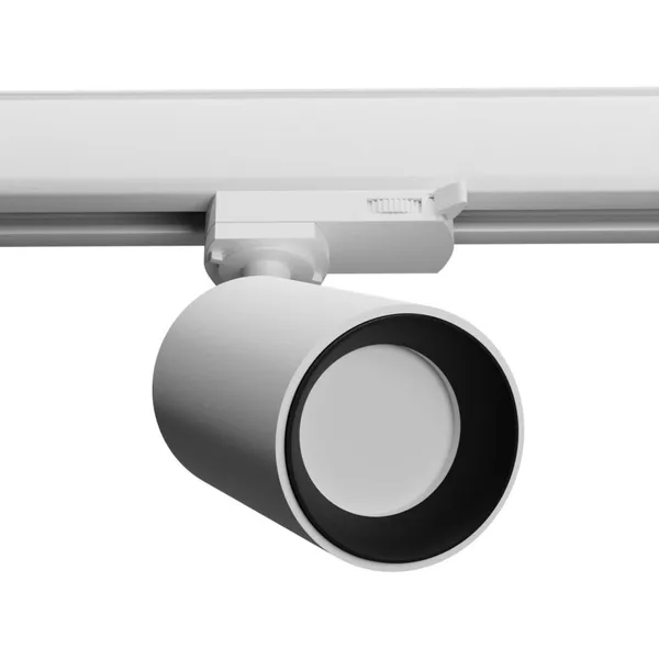 TRACK LAMP 3 PHASE TIVA WHITE GU10 3000K 7W 540LM image 1