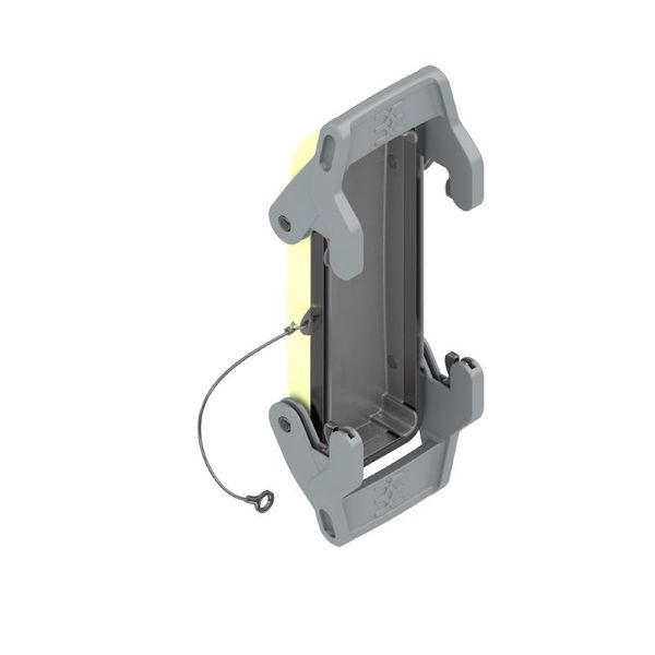 HDC enclosures, Size: 8, Protection degree: IP65, in plugged condition, Cover for upper part of housing, Side-locking clamp on lower side, Standard image 1