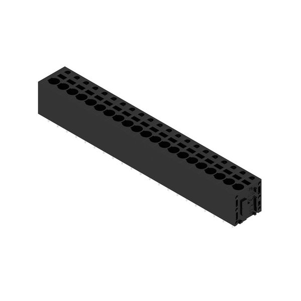 Printed circuit board terminals, 5.08 mm, Number of poles: 21, 180°, Solder pin length (l): 3.5 mm, tinned, black, PUSH IN without actuator, Clamping range, max. : 2.5 mm², Box image 4