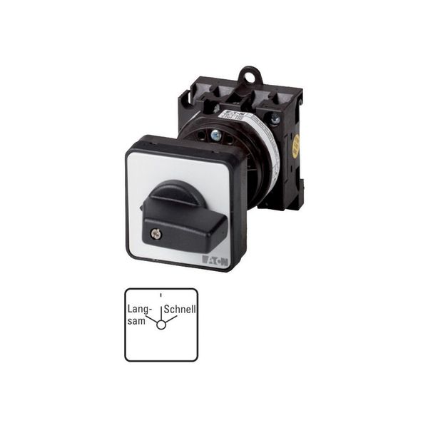 T0-2-15435/Z Changeover switches, T0, 20 A, rear mounting, 2 contact unit(s), Contacts: 4, With spring-return from HAND, 45 °, momentary/maintained, With 0 (Off) p image 3