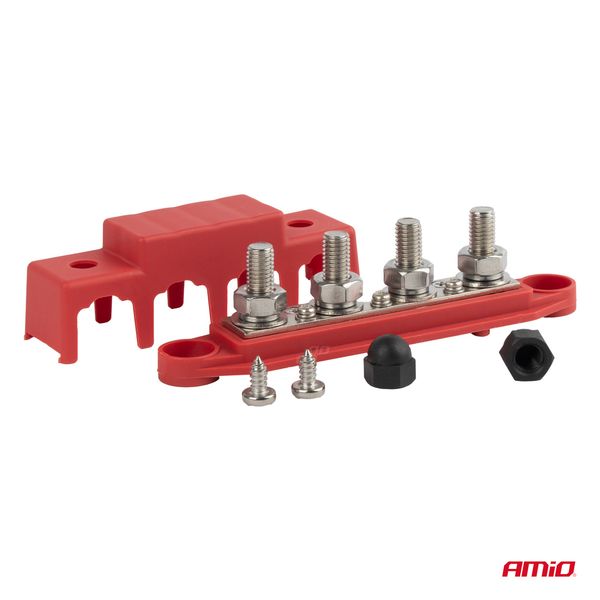 Ground distribution block plus bus bar M10 12V - 48V 250A AMIO-03812 image 1