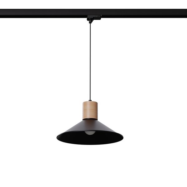 HANGING LAMP 3 PHASE JAGA BLACK E27 4000K 7.5W 690LM image 1