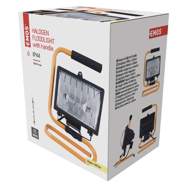 Portable Halogen Floodlight 500W Black image 1