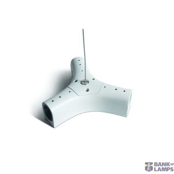 42004PK/W WHITE P&P SUSPENDED/SURFACE Y-CONNECTOR IP20 image 1