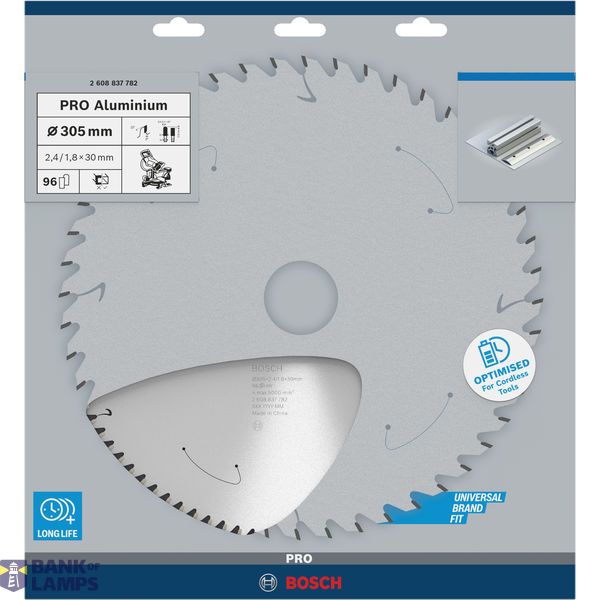 CSB for aluminium Cordless 305x2.4/1.8x30 T96 image 3