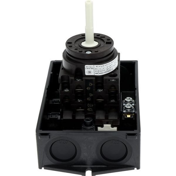 T0-3-15680/I1/SVB-SW Main switch, T0, 20 A, surface mounting, 3 contact unit(s), 3 pole + N, 1 N/O, 1 N/C, STOP function, With black rotary handle and locking ring, Lockab image 4