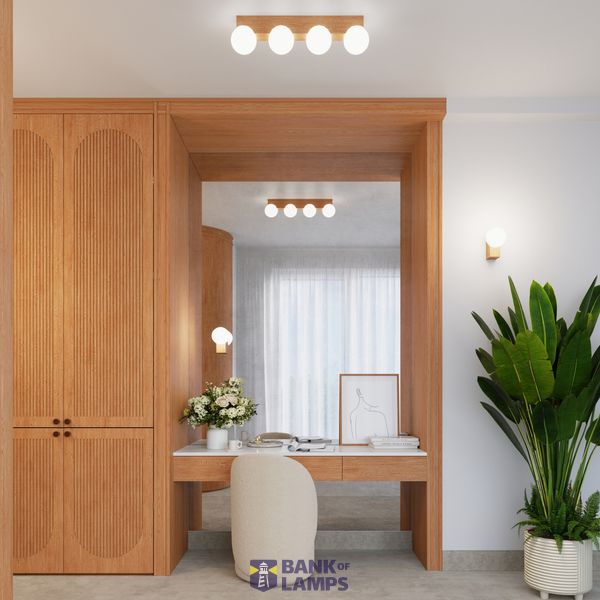 Wall lamp BULBO natural wood image 3