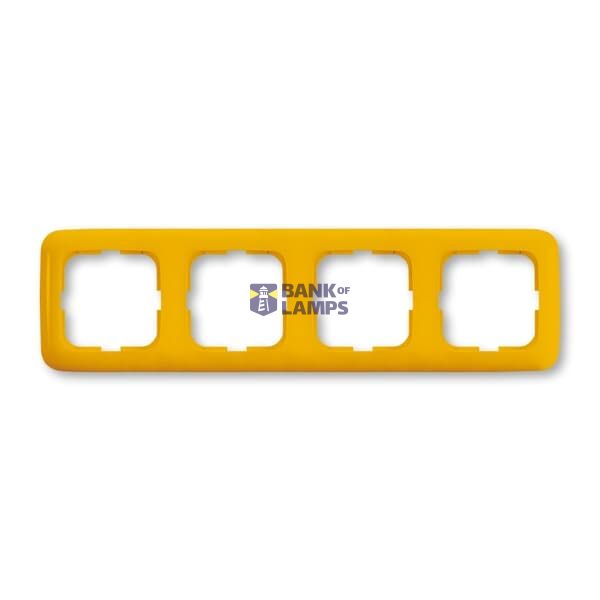 33-Healthcare Quadruple frame, for horizontal and vertical mounting type: 2514-214/Y yellow (1725-0-0951 Y) image 1