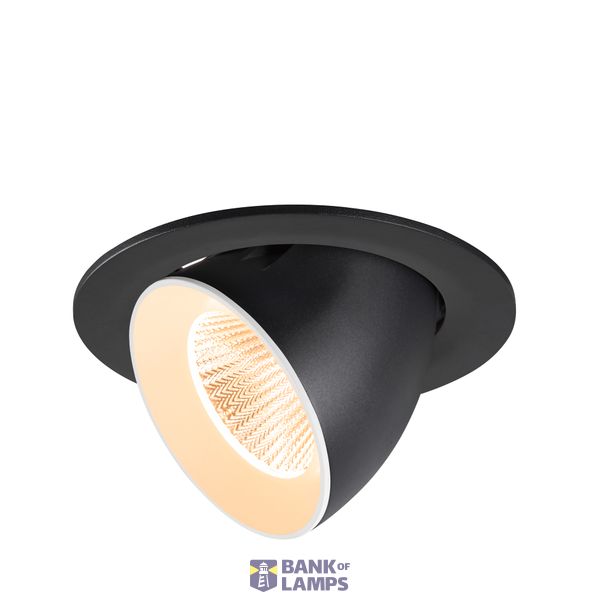 NUMINOS© GIMBLE L, recessed CL 2700K, 40ø IP20 round bl/wh image 1