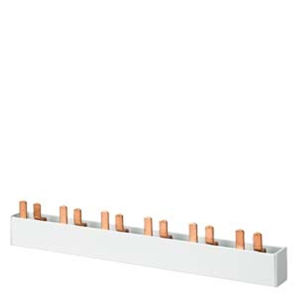 Pin busbar 2-phase, 1016 mm long touch-safe, 25 mm2 without end caps, according to UL image 1