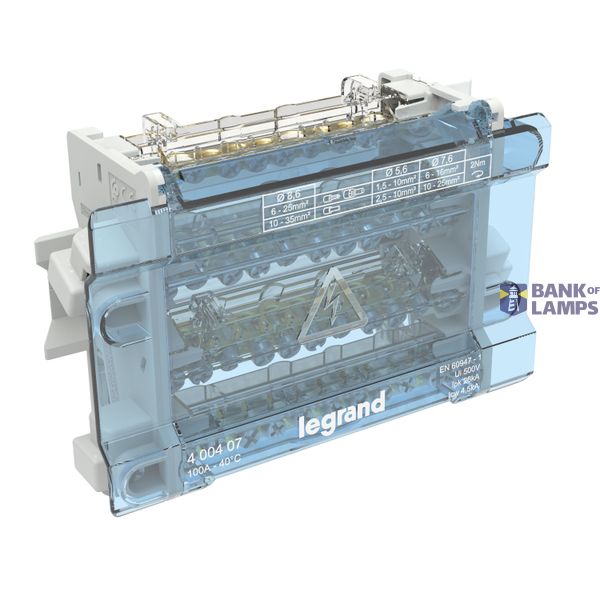 DISTRIBUTION BLOCK 4P 100A 8M image 3