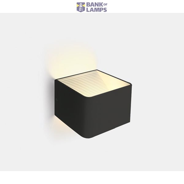 BLACK WALL LIGHT LED 6W WW IP20 230V image 1