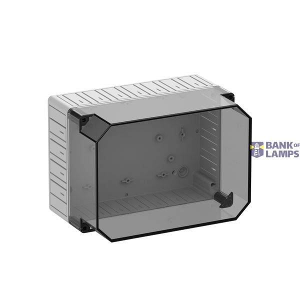 Empty enclosure, transparent, Type of protection IP30, Impact strength IK07, Protection class II, Rated voltage 690V AC, Halogen free image 1