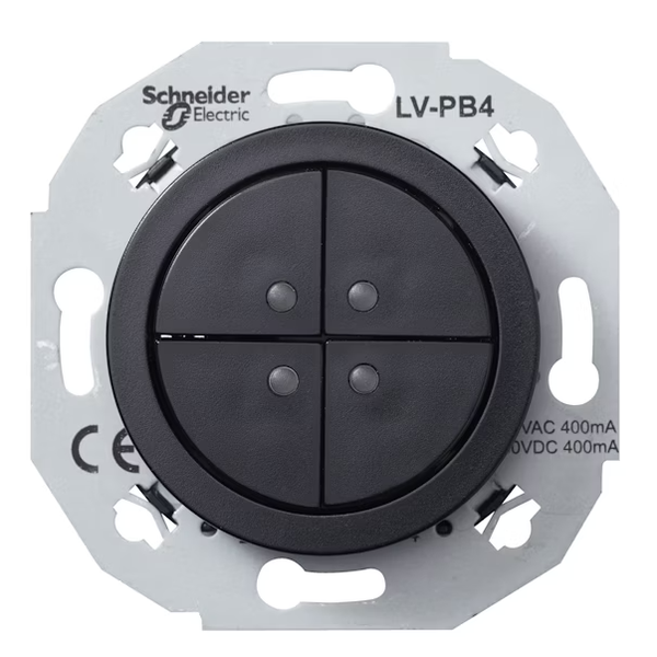 Renova SELV 4P spiedpoga 400mA 12..24V AC, melna image 1