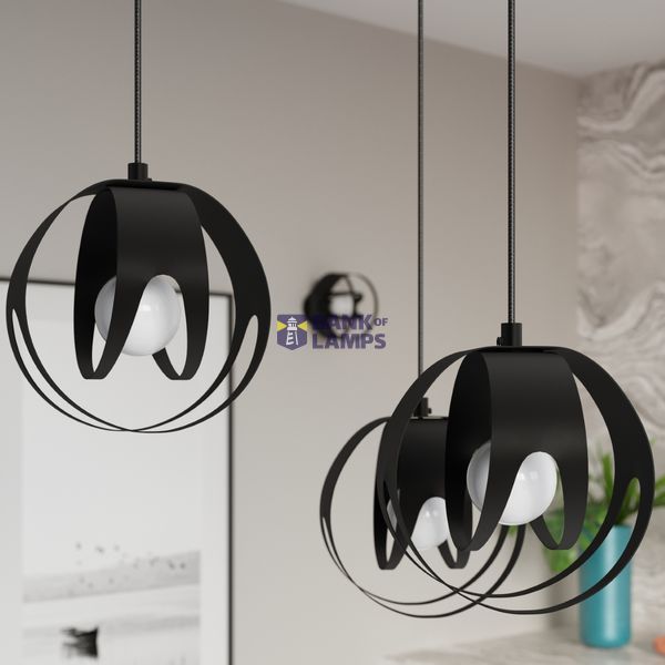 HANGING LAMP TULOS 1 BLACK E27 1X60W IP20 image 8