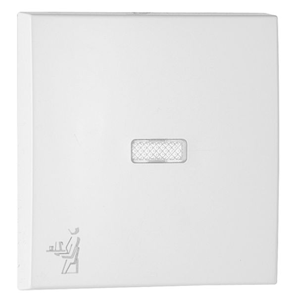 ROCK F/LIGHT SWITCH/PUSH-BUT W/MAID SYMB WHIT image 2