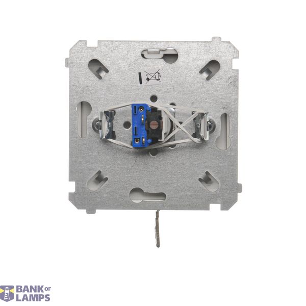 Double button for switches and push buttons, white matt image 1