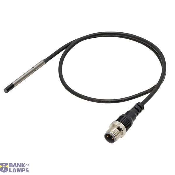 Proximity sensor, inductive, Dia 3mm, Non-Shielded, 2mm, DC, 3-wire, Pig-Tail, NPN NO E2E 8080C image 1