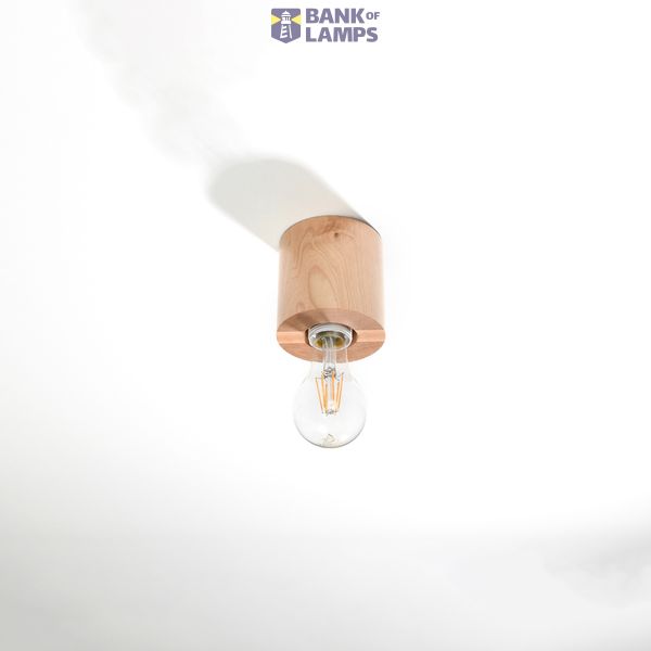 CEILING LAMP SALGADO NATURAL WOOD E27 1X60W IP20 image 9