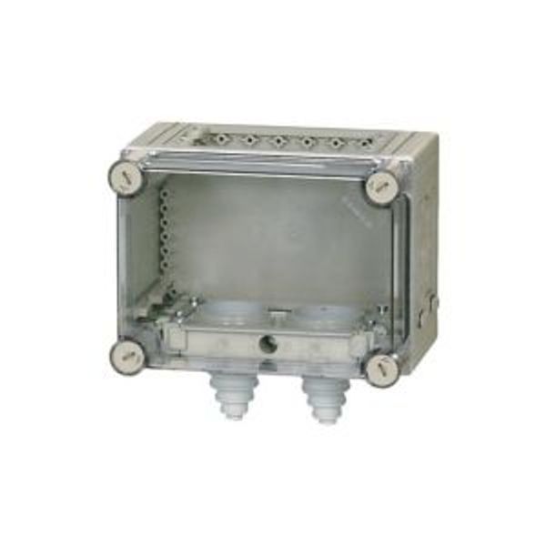 KST32-150 Panel enclosure, with gland plate and cable glands, HxWxD=187.5x250x175mm image 2