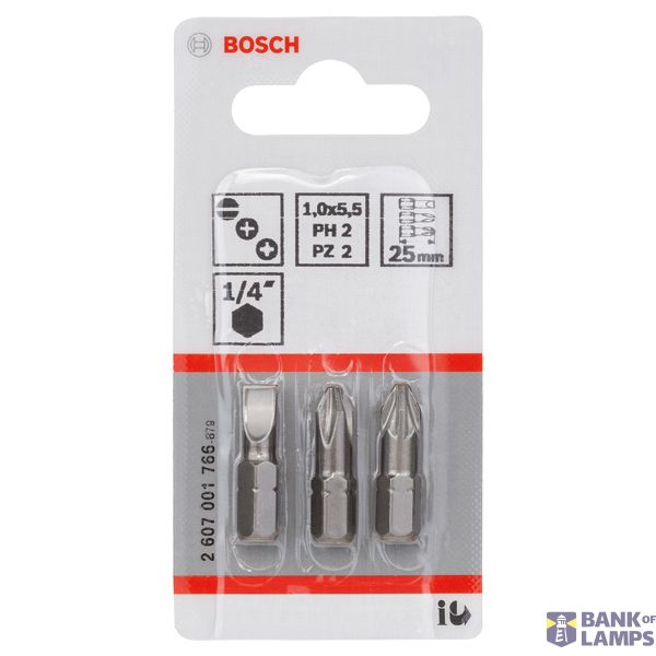 3-piece screwdriver bit set, Extra Hard version (mixed) image 2