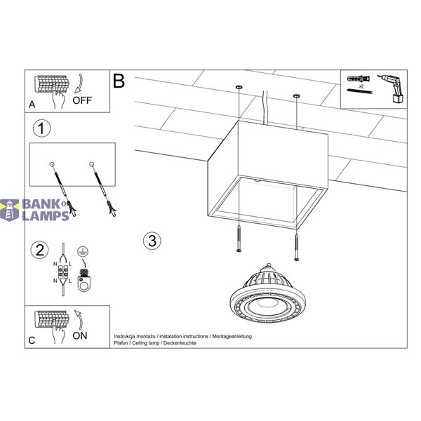 SPOT FOUR 1 BETON GU10 1X40W IP20 image 4