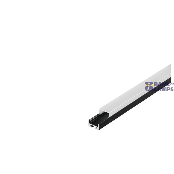 GLENOS professional profile 2020-100, black, 1m, incl. white cover image 3